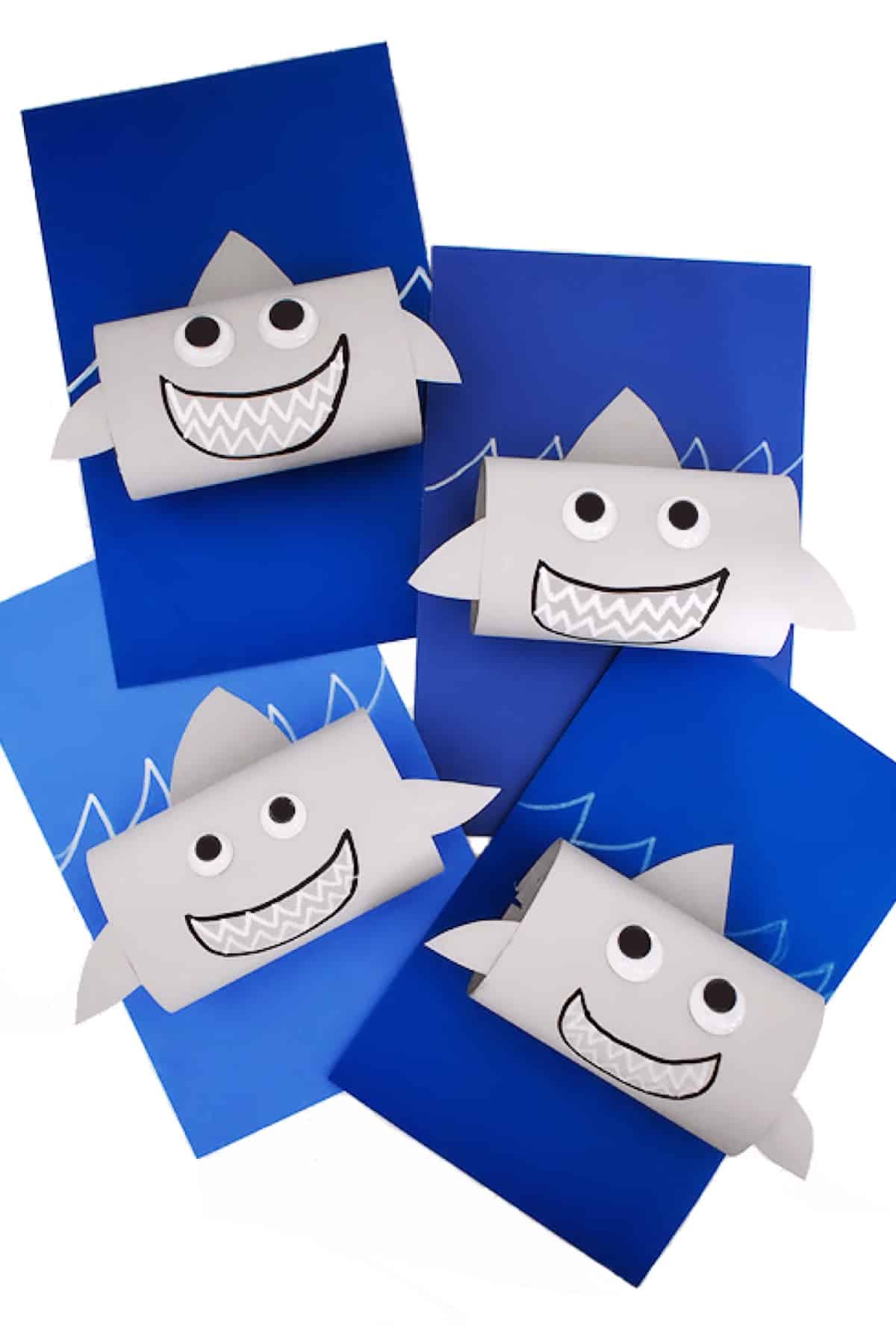 shark craft made with paper