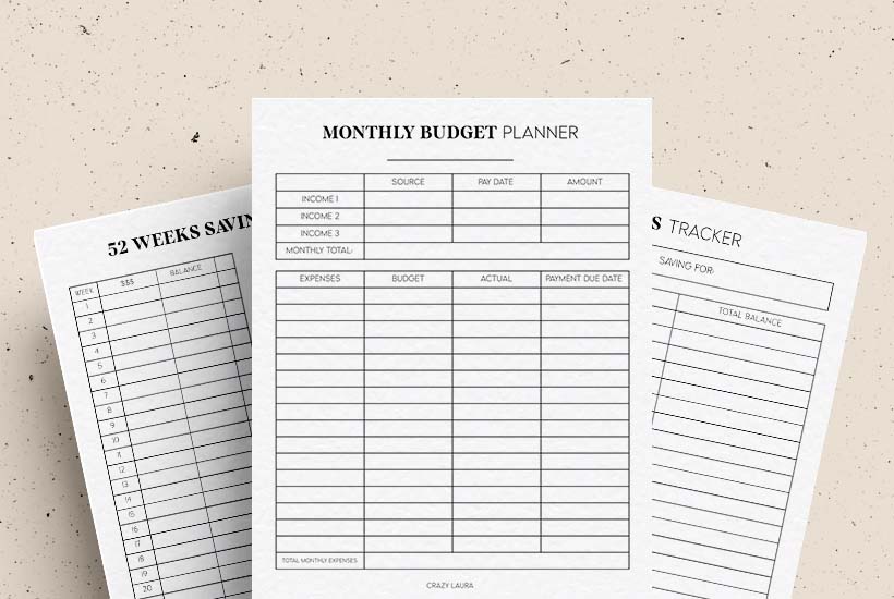 Free Budget Tracker & Savings Planner Printable