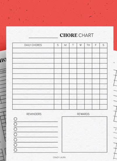 free daily chore trackers for kids