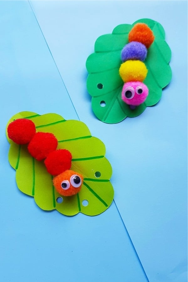 simple caterpillar craft idea
