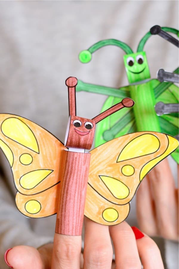 creative bug finger puppet craft