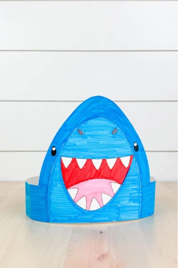 cheap and easy shark kids craft