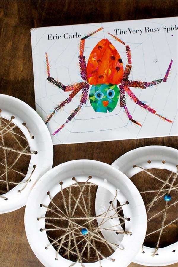 easy spider web kids craft
