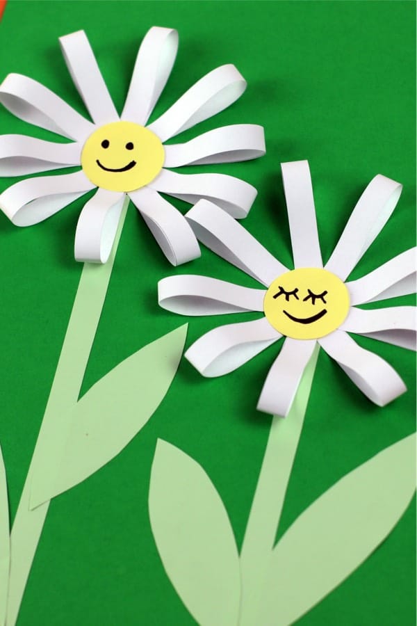 cheap and easy paper sunflower art project