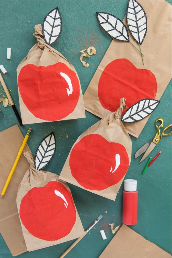 fun paper bag back to school craft for kids