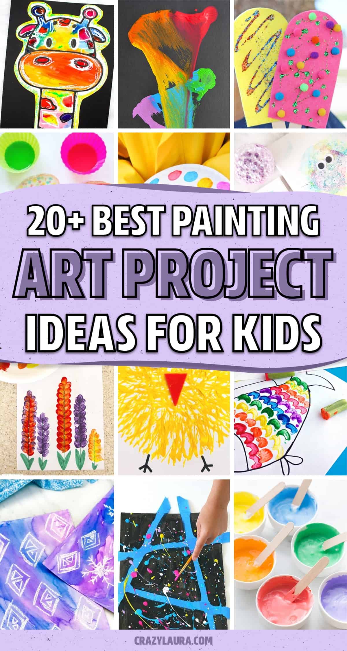 art projects with paint for kids