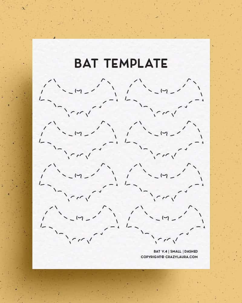 free bat outlines and tempaltes