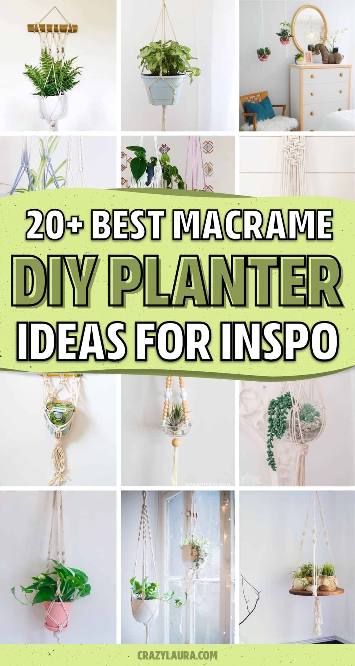 homemade macrame planter ideas for inspiration
