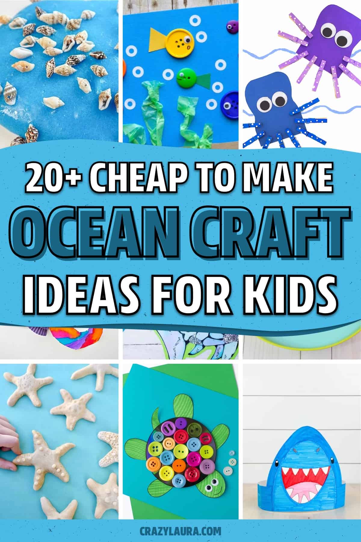 cheap and easy water animal craft examples