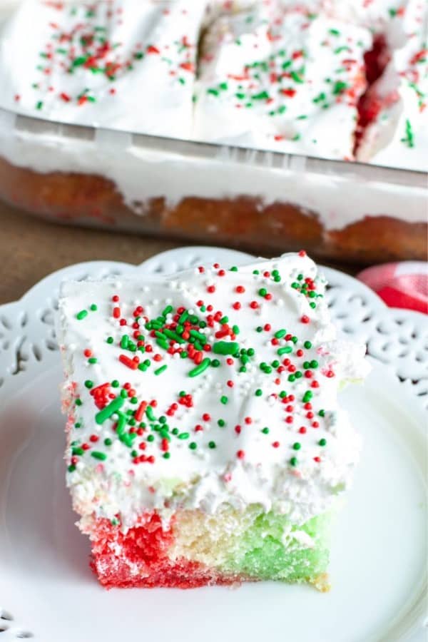 easy to make jello poke cake recipe for holidays