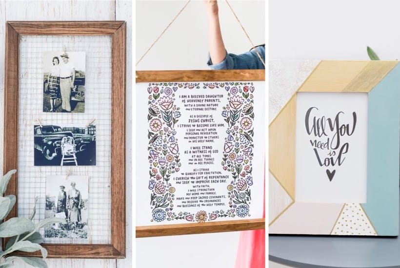 34+ Best DIY Picture Frames & Display Ideas For Inspo