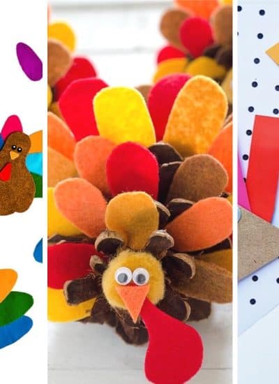 list of the best turkey crafts for kids