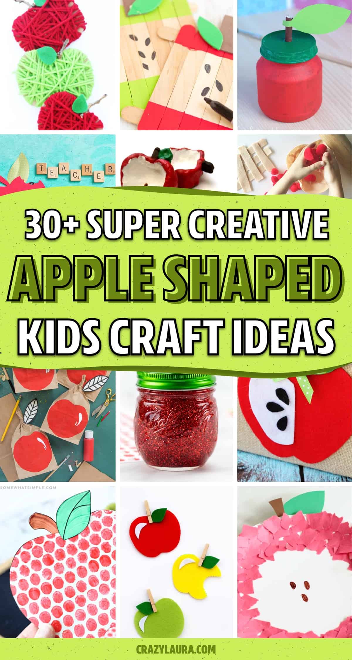 super easy apple craft projects for kids