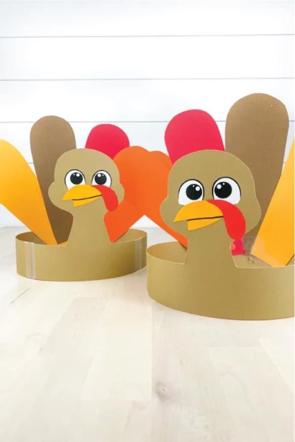 free turkey template to make kids headband