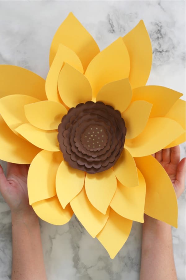 how to make cricut sunflowers