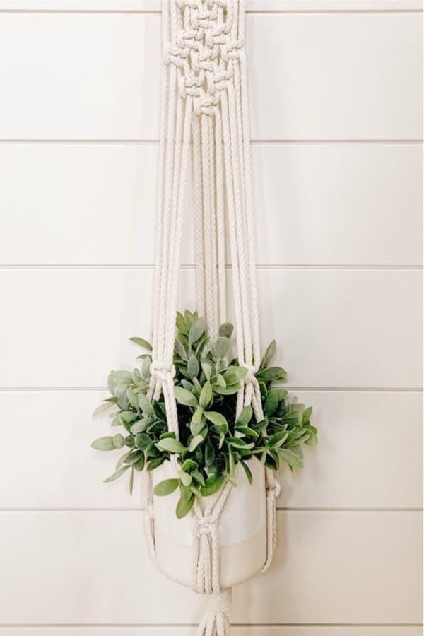 easy way to make rope succulent hanger