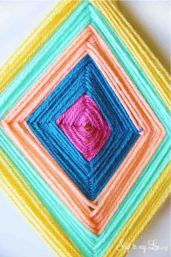gods eye craft for kids with yarn