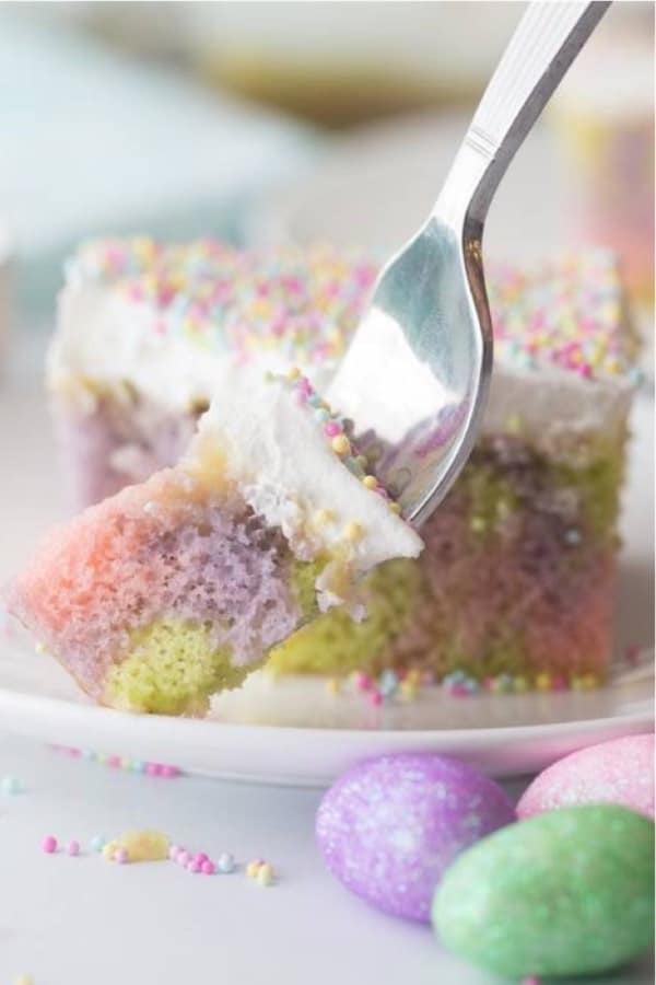 easter sheet cake recipe with poke filling