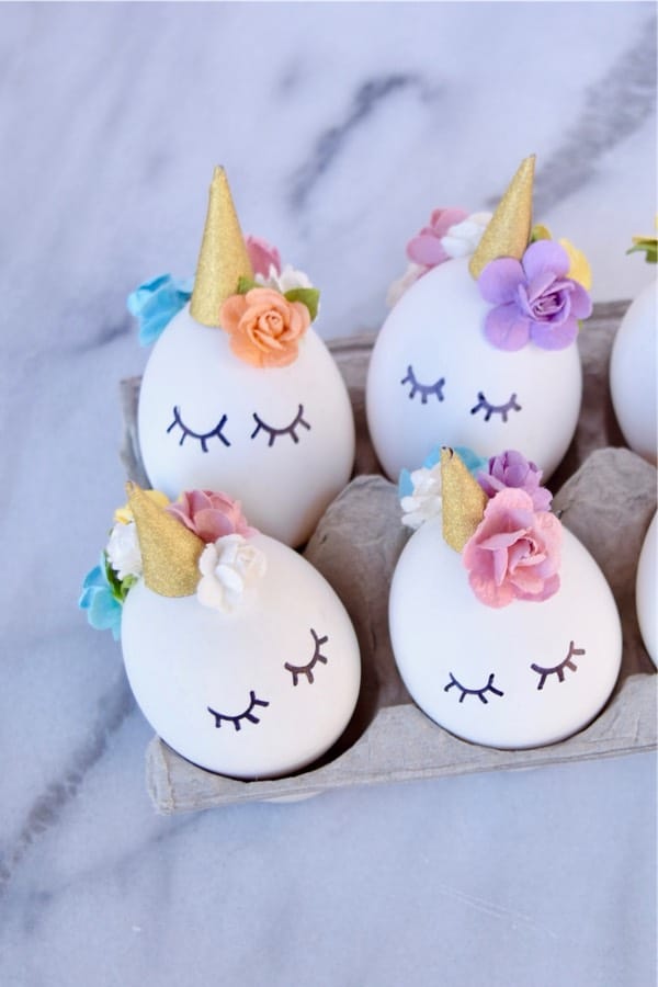 how to make unicorn easter eggs