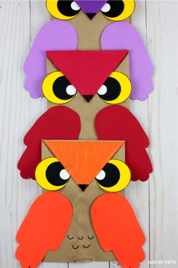 animal craft for kids with paper bags
