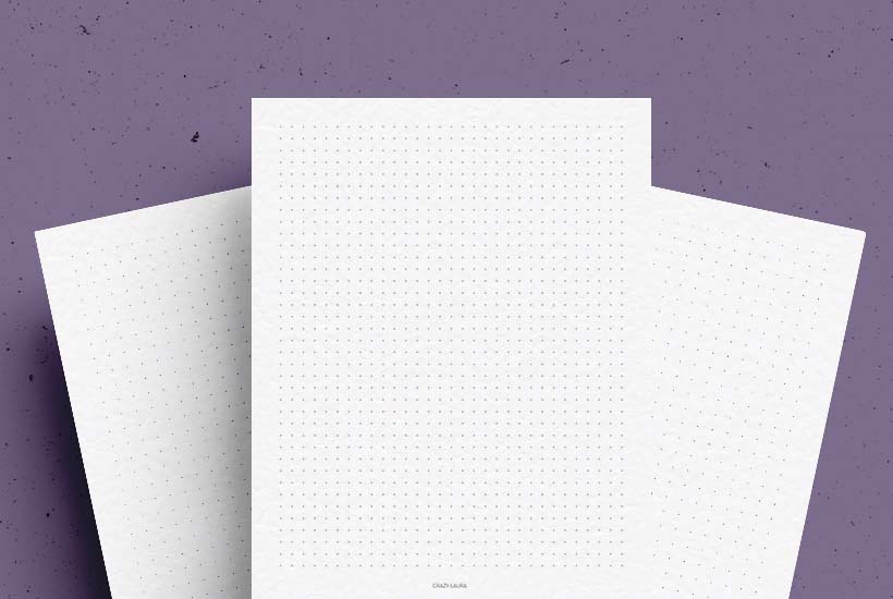 Free Dotted Grid Paper Printable With Two Sizes