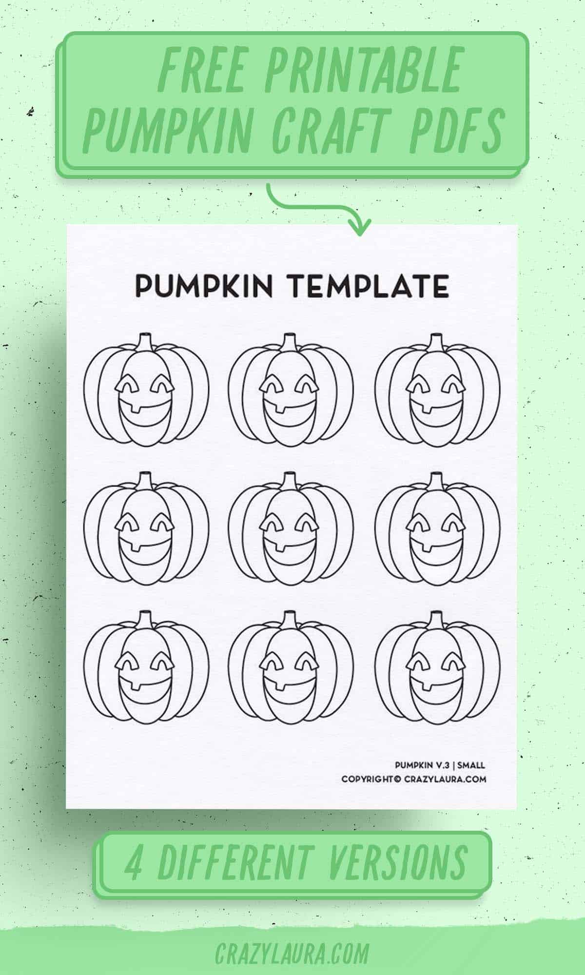 small pumpkin printable sheets