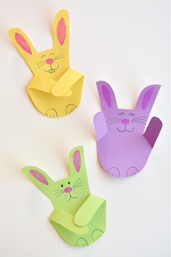 easter craft tutorial for paper handprints