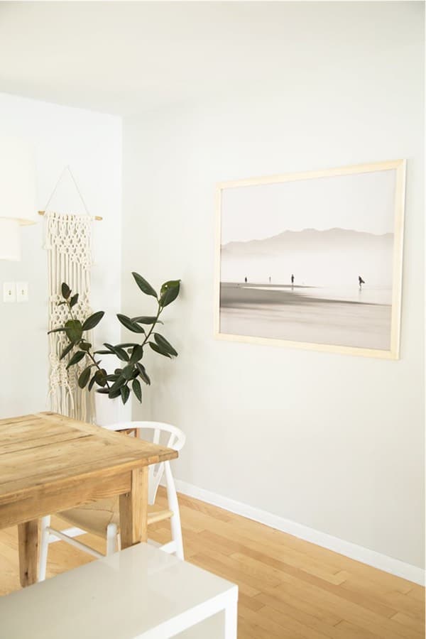 how to make dining room wall frame
