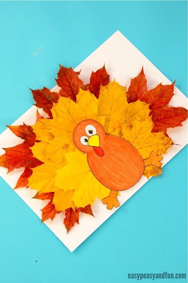 craft ideas to make with leaves for young kids