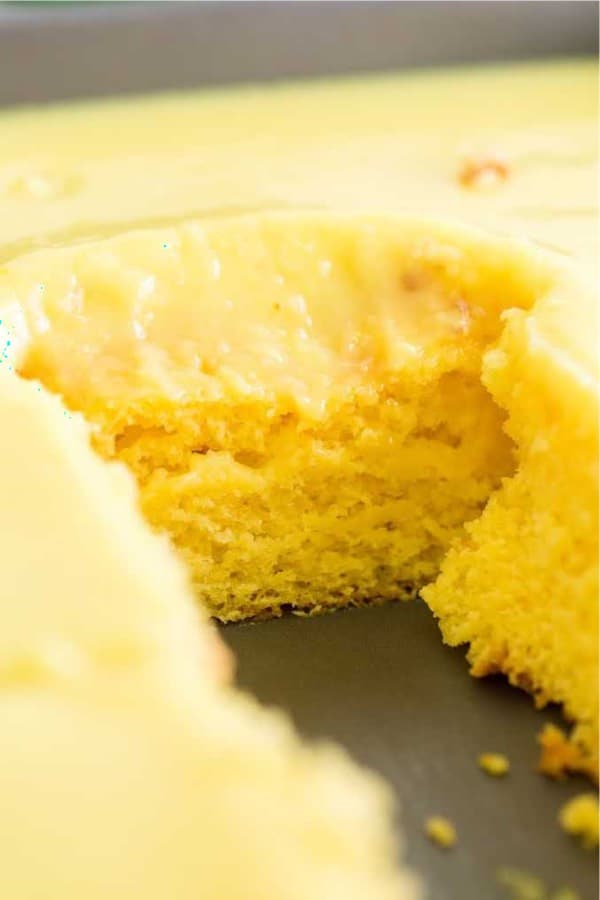 easy poke cake recipe idea with lemon flavoring