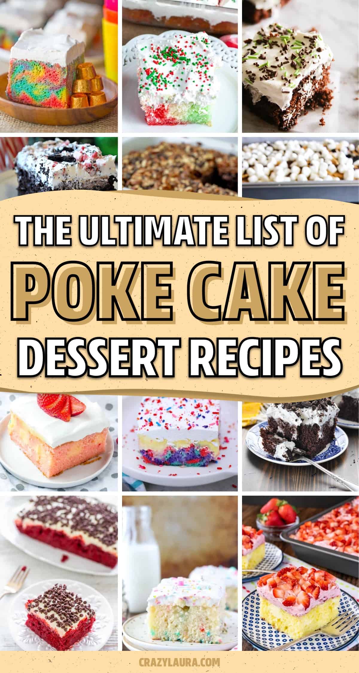 list of easy poke cake tutorials