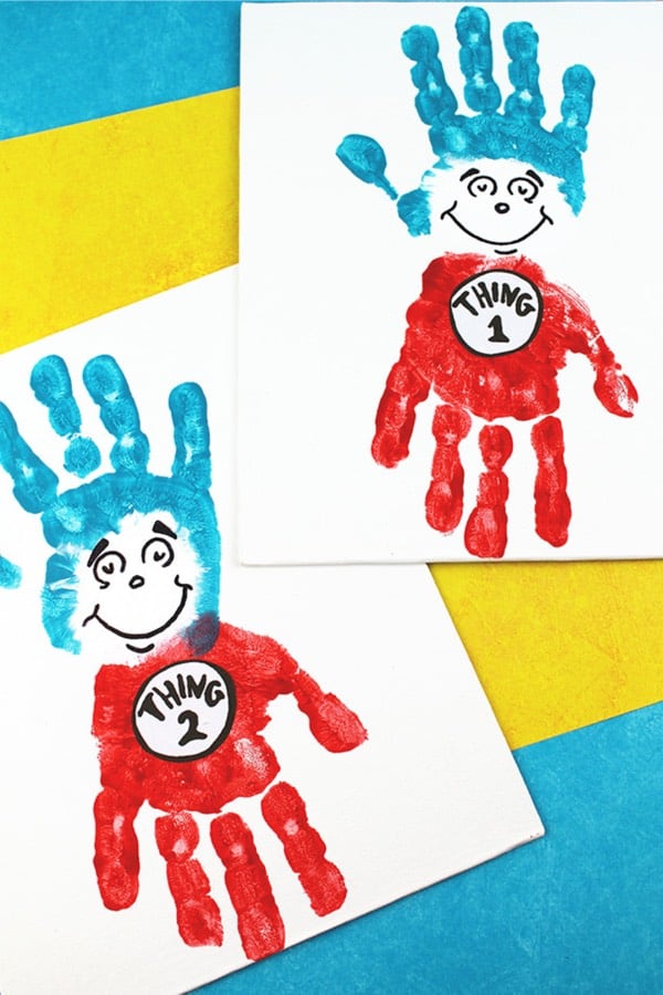 painted handprint art project for kids