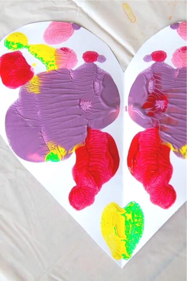 valentines day kids craft with paint