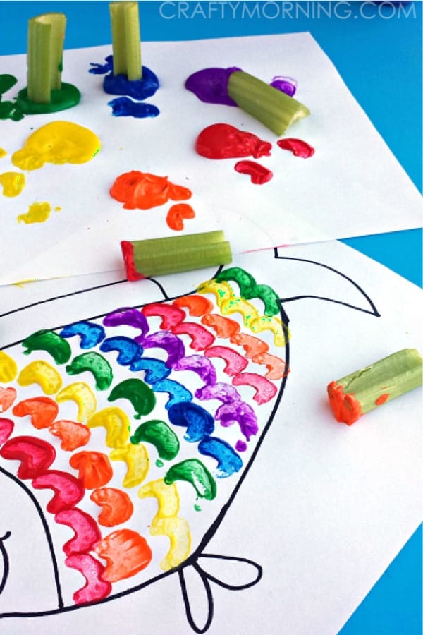 colorful crafting tutorial for young kids
