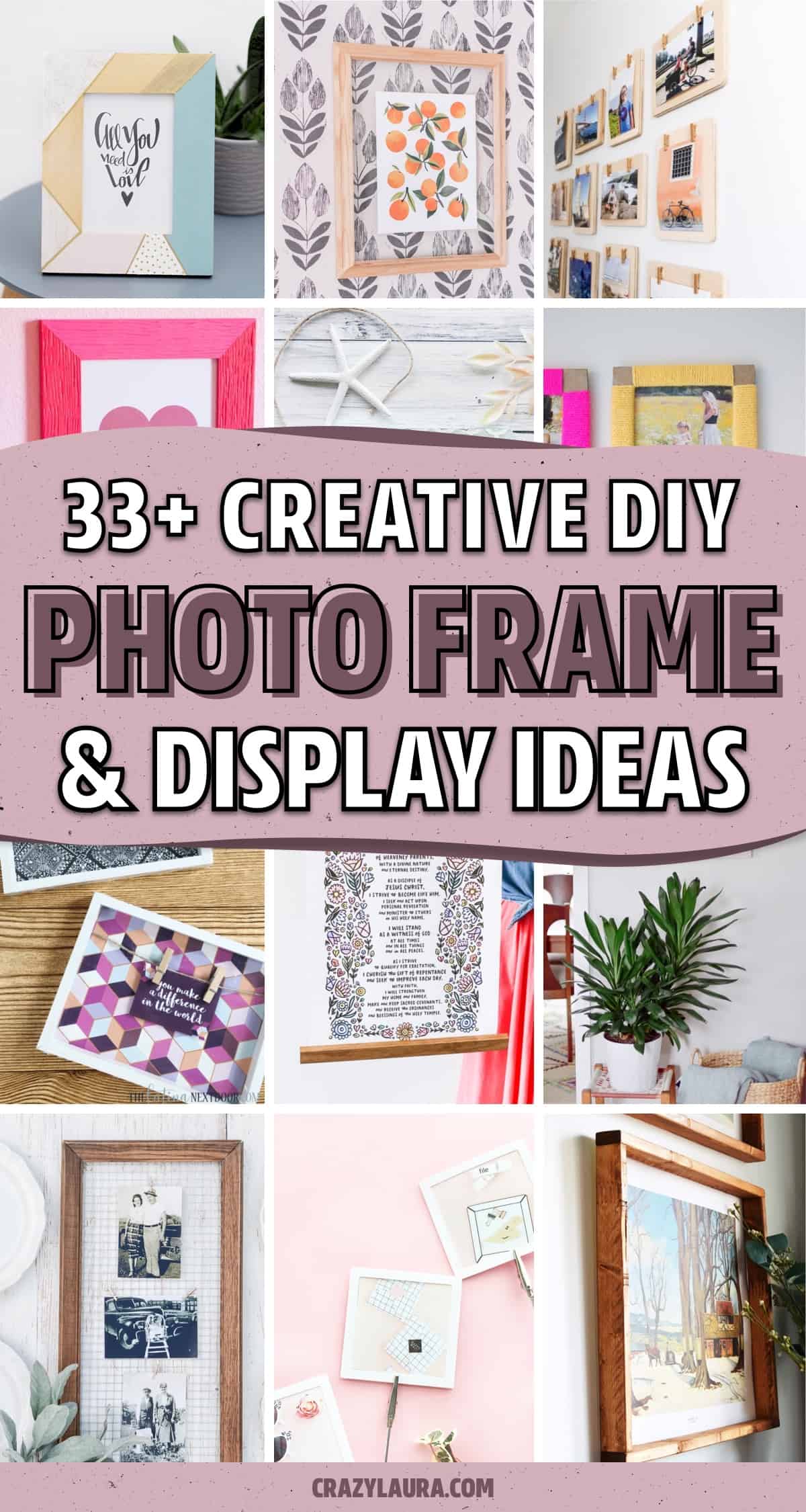 photo display ideas for diy picture frames