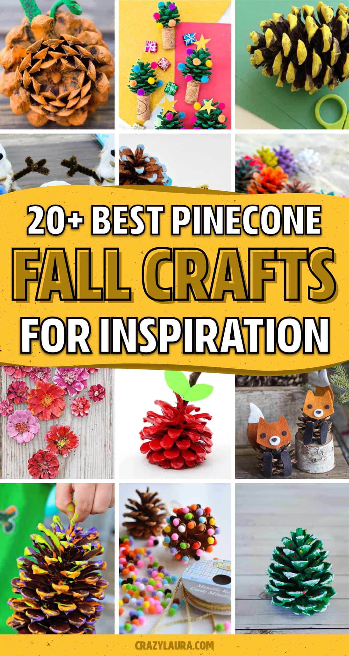 fall craft ideas with pinecones