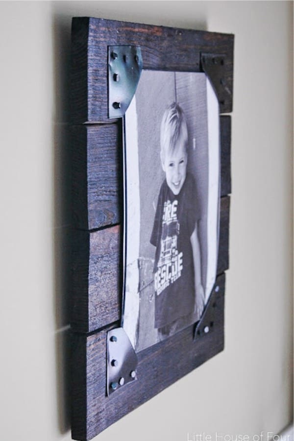 how to make a rustic diy picture frame