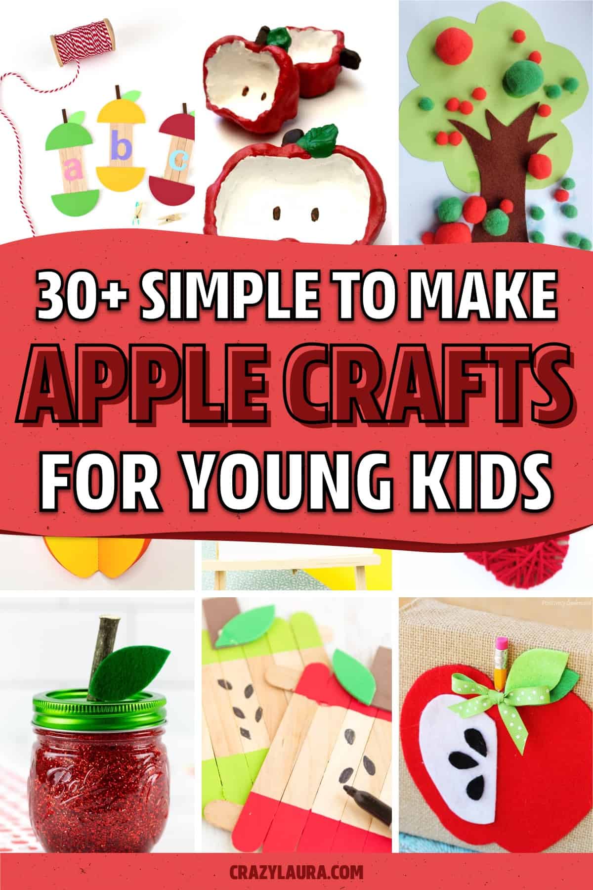 preschool craft tutorials with apple shapes