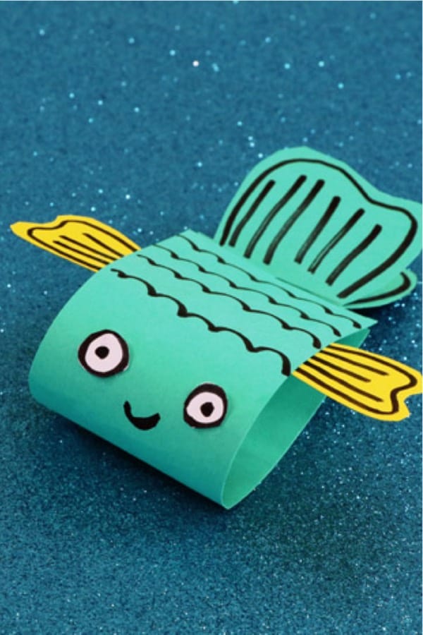 easy to make paper fish craft