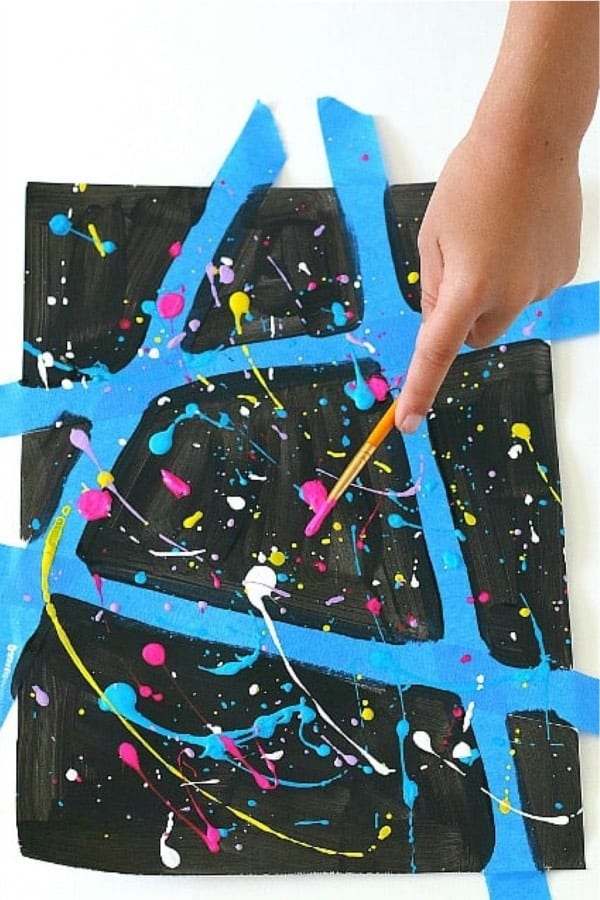 splatter art for kids
