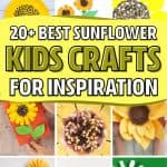 summertime sunflower crafts for kids