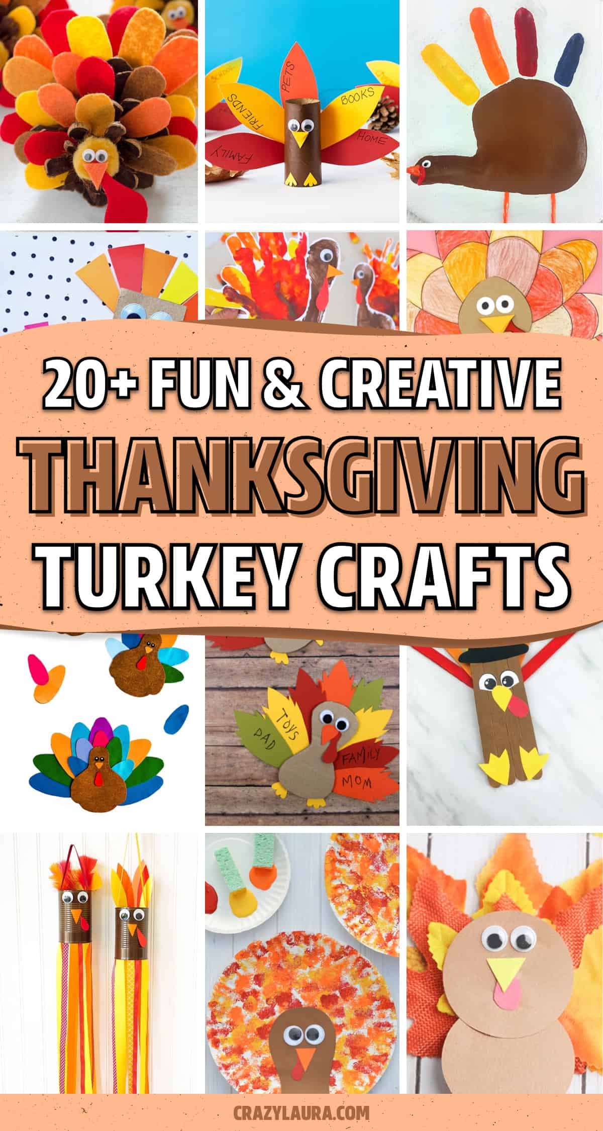 turkey craft tutorials for young kids