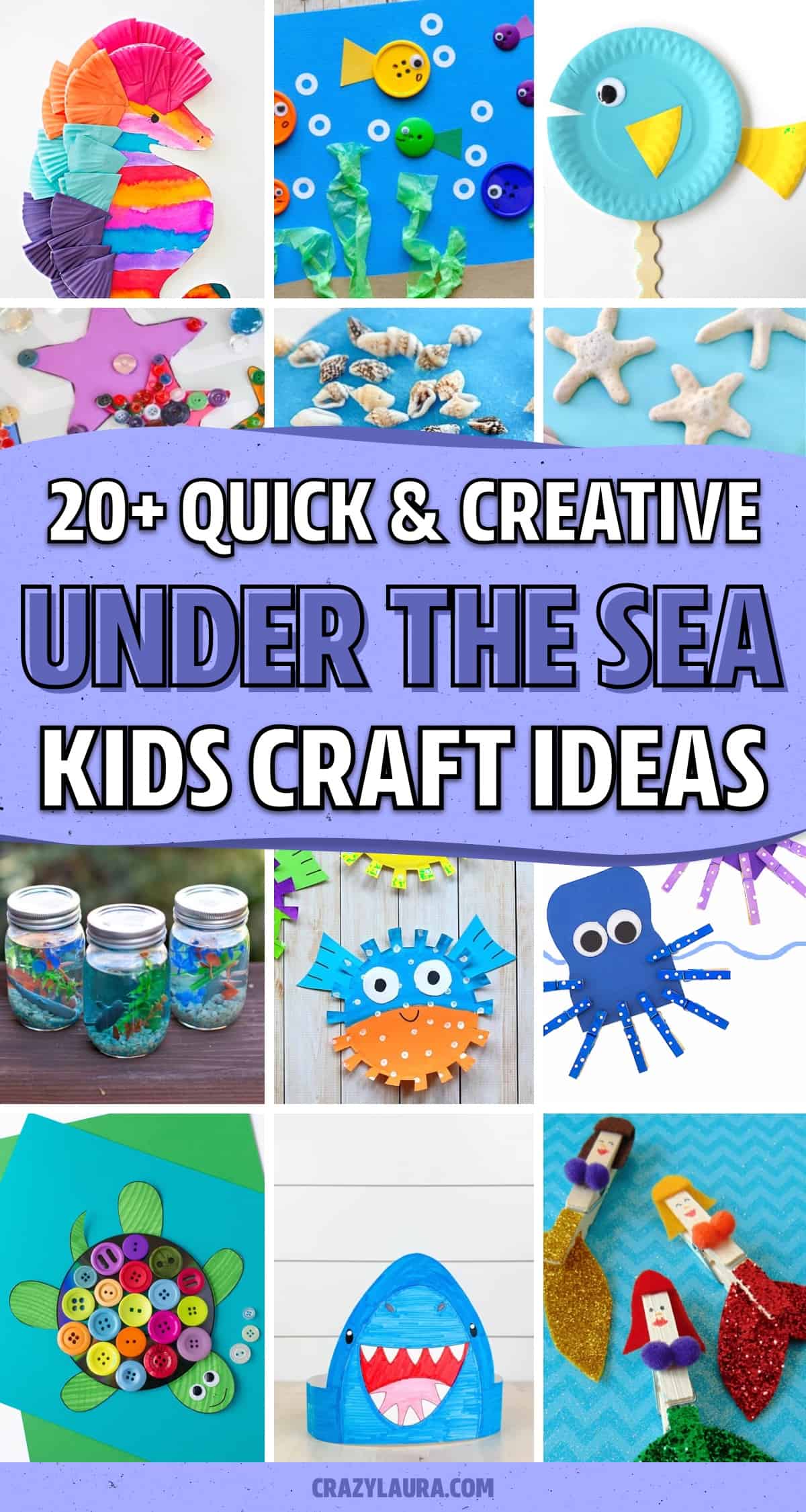 cheap to make under the sea craft tutorials
