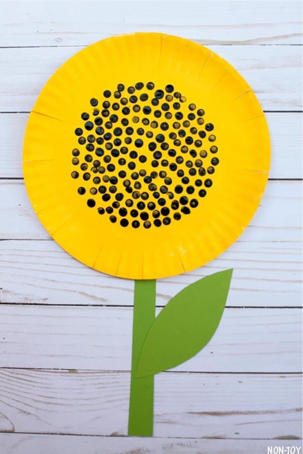 cheap sunflower craft for kids