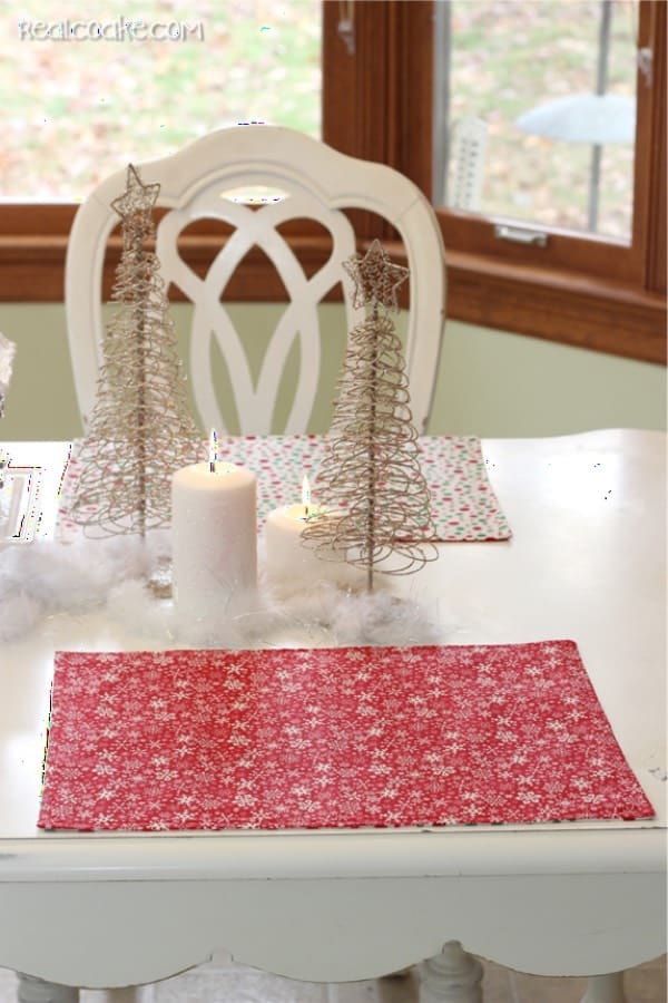 diy placemat tutorial for christmas
