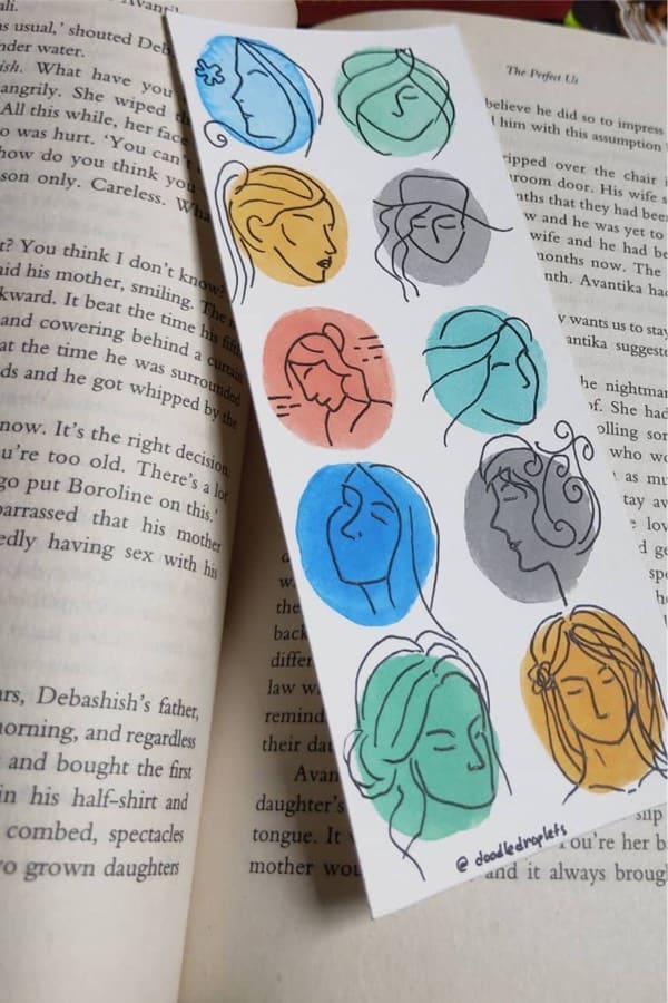 painting ideas for homemade bookmarks