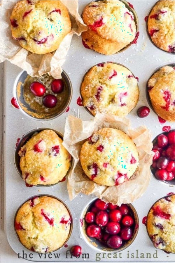 easy to bake muffin tin recipe with cranberries