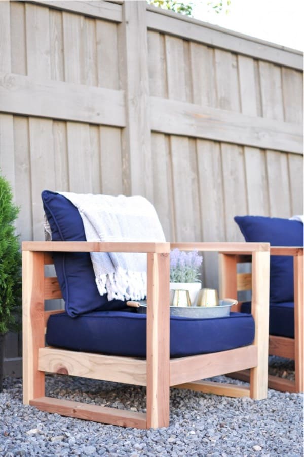 how to build your own backyard chair set