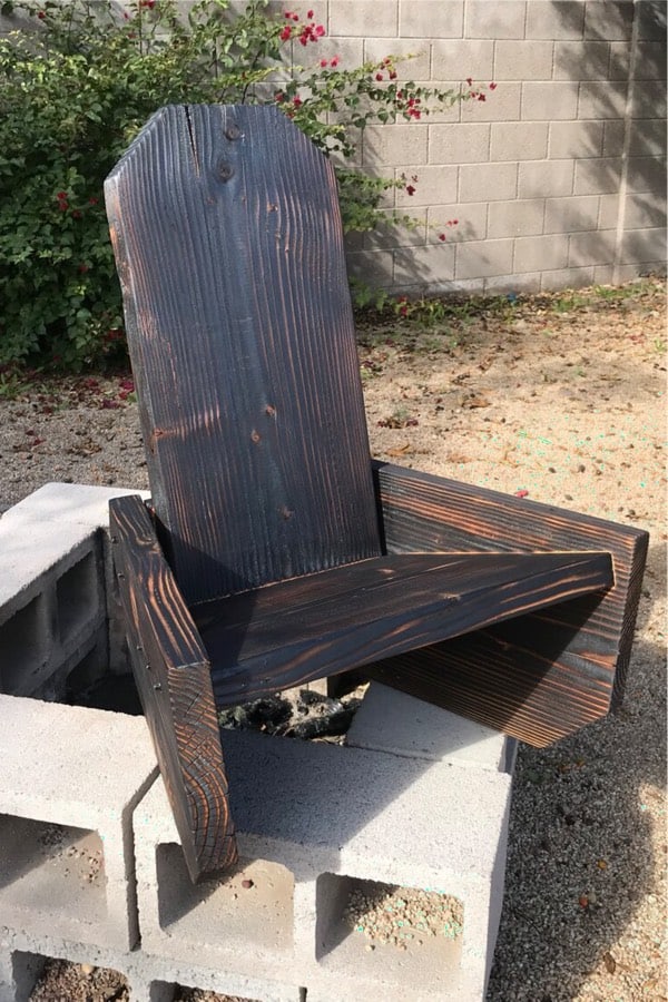 super cheap wooden campfire chairs