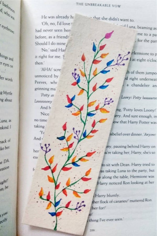 inspirational bookmark ideas for painting